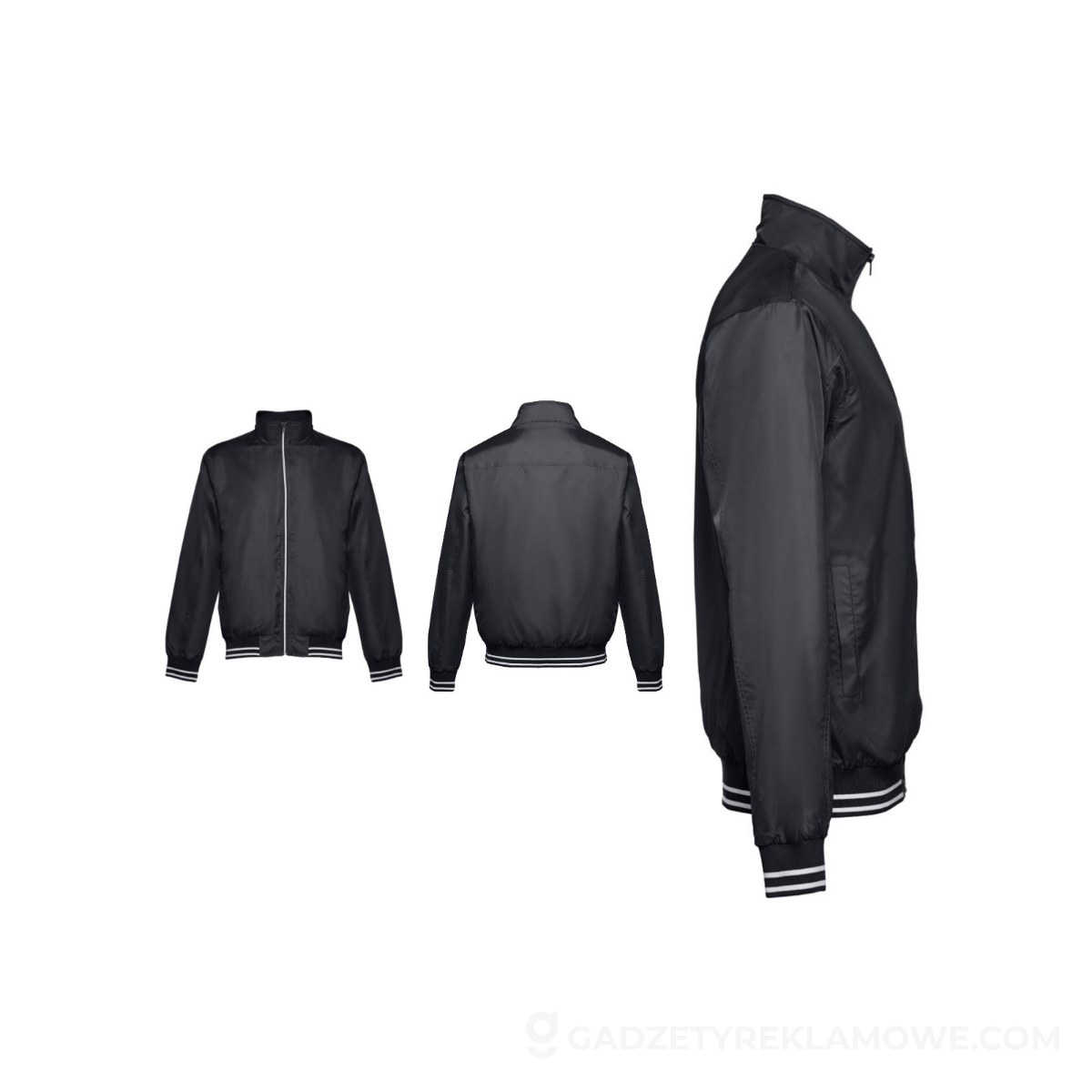 STR-30215-103-M-wariantu-watermark Poliestrowa kurtka sportowa THC Oporto - Czarna