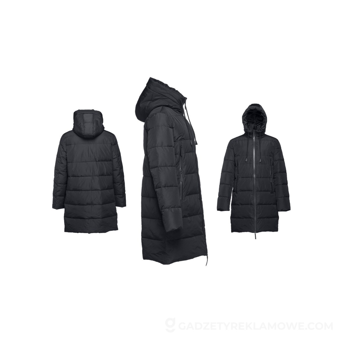 STR-30254-103-M-wariantu-watermark THC BRUSSELS. Uniwersalna kurtka typu parka, z podszewką - Czarna