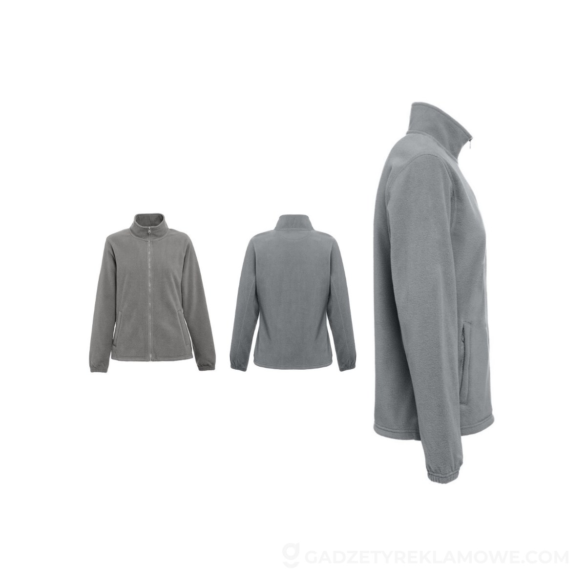 THC GAMA WOMEN. Damska bluza polarowa o wysokiej gęstości wykonana z poliestru - Szara