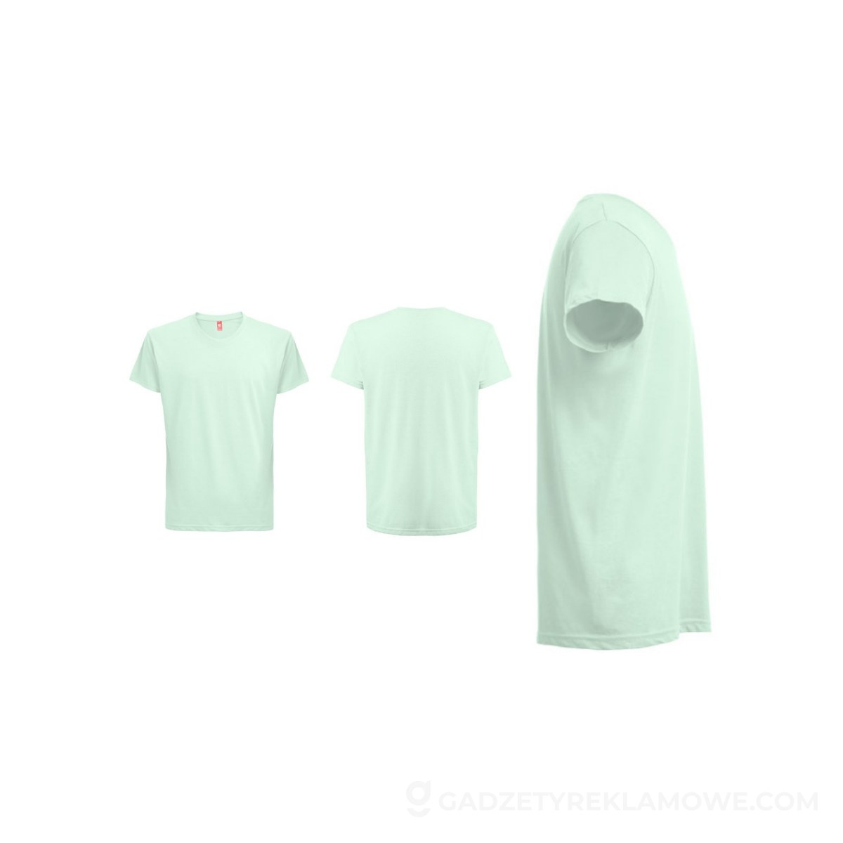 THC FAIR SMALL. 100% bawełniany t-shirt - Turkusowa zieleń