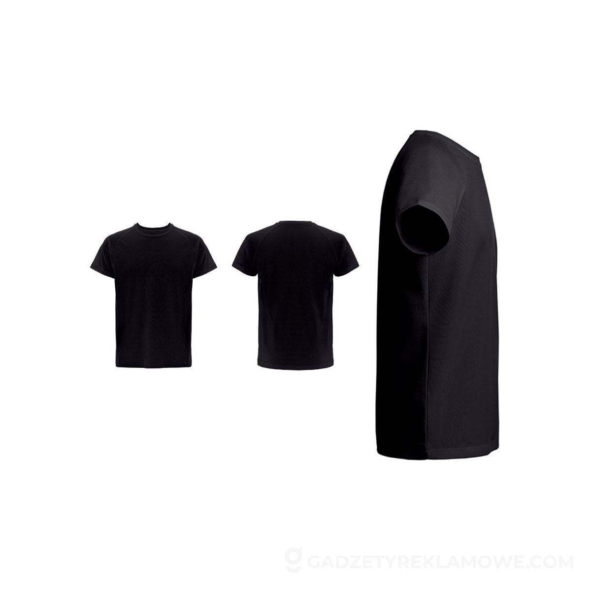 STR-30273-103-L-wariantu-watermark THC MOVE. T-shirt techniczny z krótkim rękawem wykonany z poliestru - Czarny