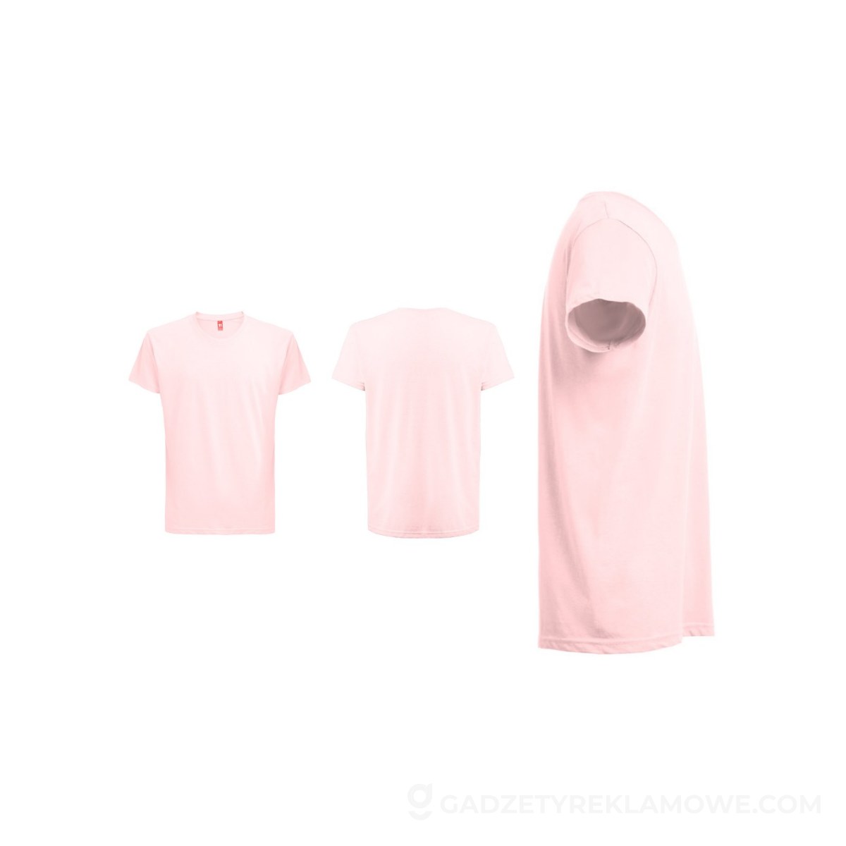 THC FAIR. 100% bawełniany t-shirt - Pastelowy różowy