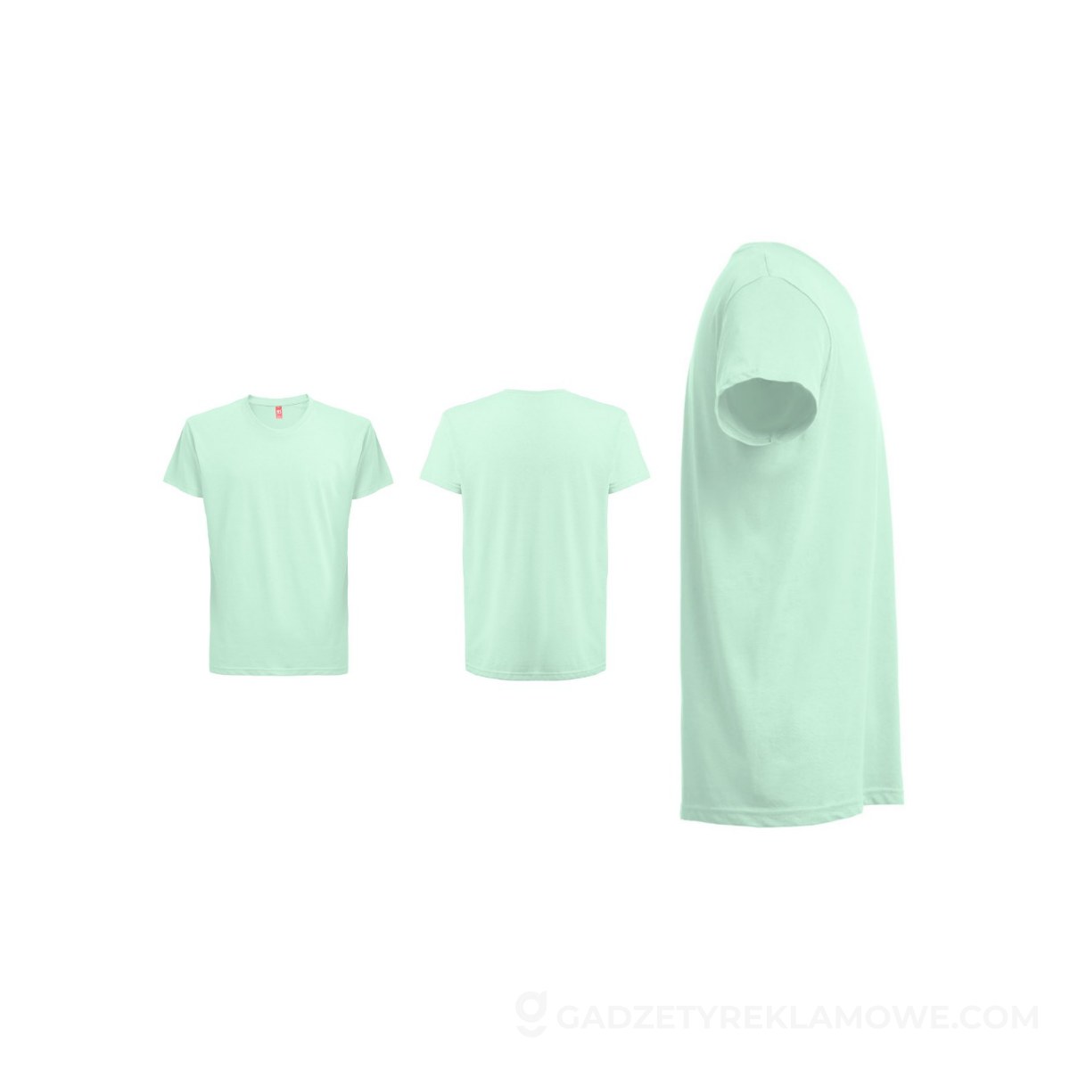 STR-30277-169-S-wariantu-watermark THC FAIR. 100% bawełniany t-shirt - Turkusowa zieleń
