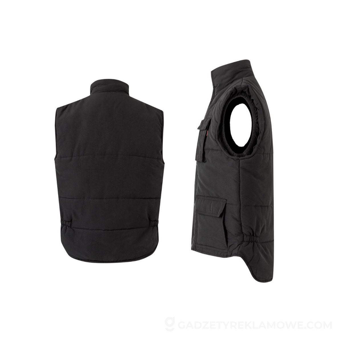VL MEFITIS. Wyściełana kurtka (265 g/m²) z poliestru (100%) - Czarna