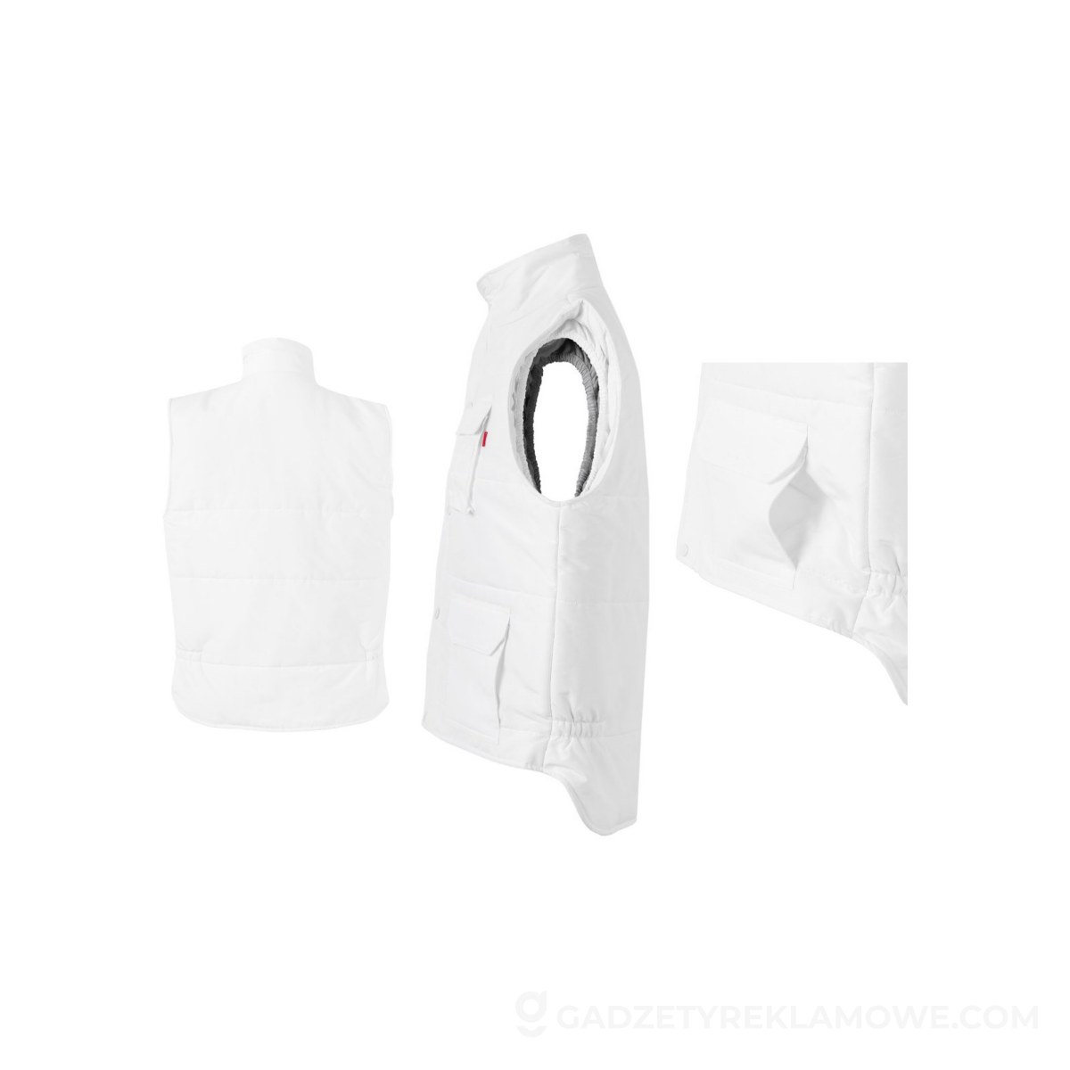 VL MEFITIS. Wyściełana kurtka (265 g/m²) z poliestru (100%) - Biała