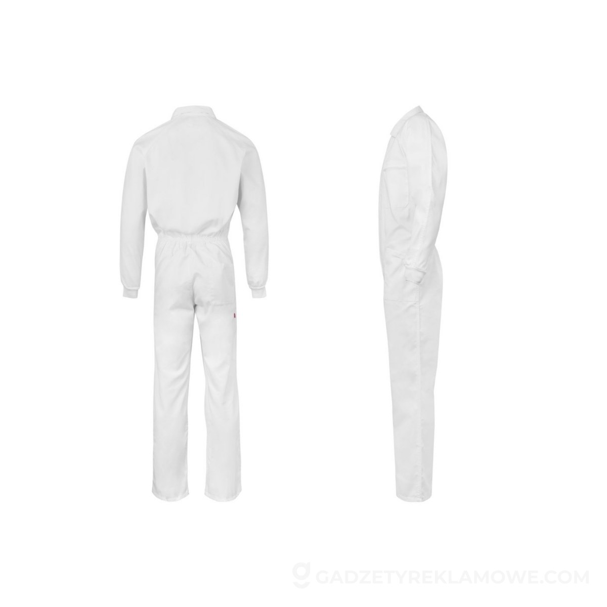 VL YAMA. Kombinezon przeciwdeszczowy (225 g/m²), dwuczęściowy z poliestru (100%) z powłoką PVC - Biały