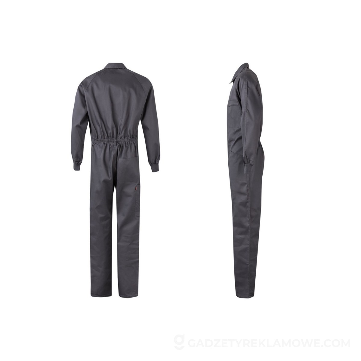 STR-36086-113-52-wariantu-watermark VL YAMA. Kombinezon przeciwdeszczowy (225 g/m²), dwuczęściowy z poliestru (100%) z powłoką PVC - Szary