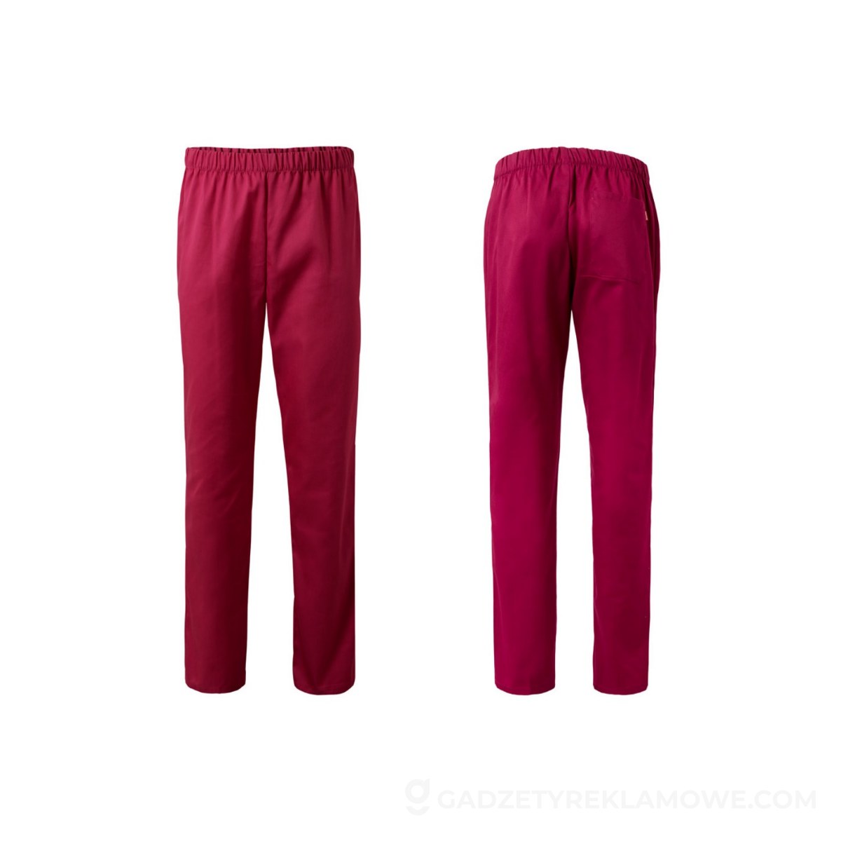 VL APHRODITE. Bluzka Twill (180 g/m²) z bawełny (20%) i poliestru (80%) - Burgundowa