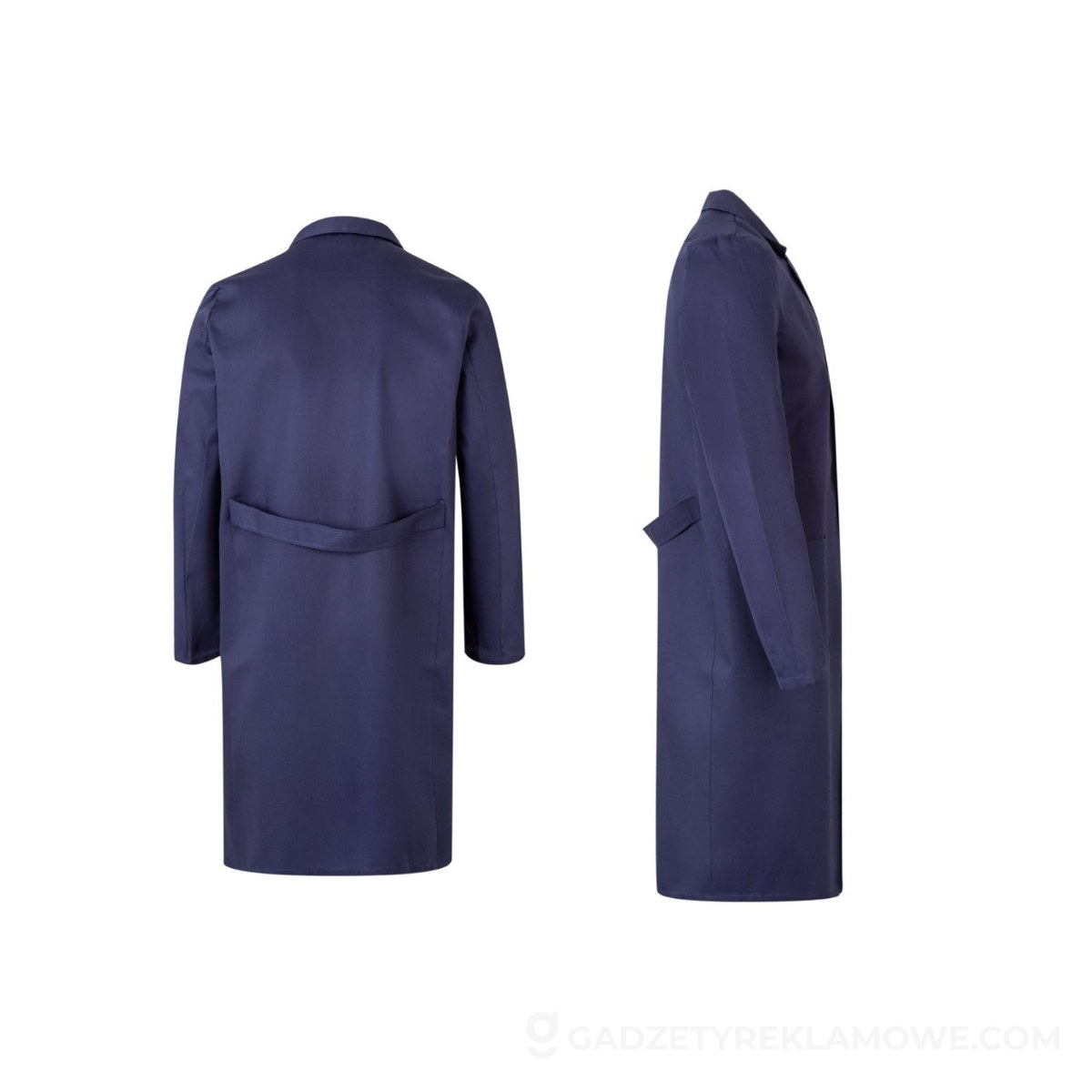 VL DANU. Bluza z długim rękawem (175 g/m²), z bawełny twill (35%) i poliestru (65%) - Granatowa