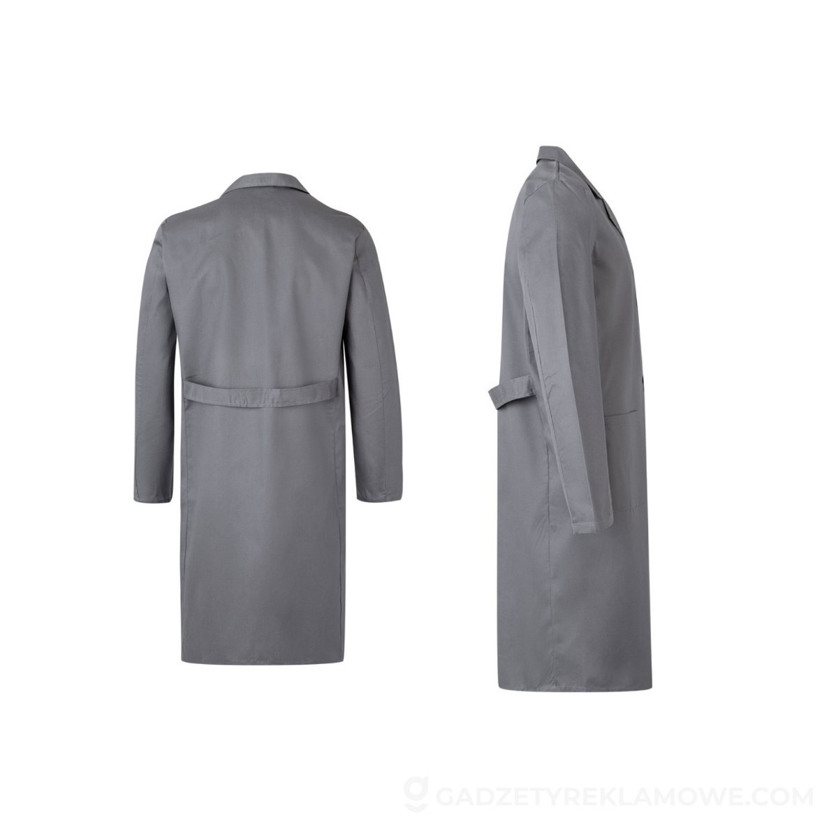 VL DANU. Bluza z długim rękawem (175 g/m²), z bawełny twill (35%) i poliestru (65%) - Szara