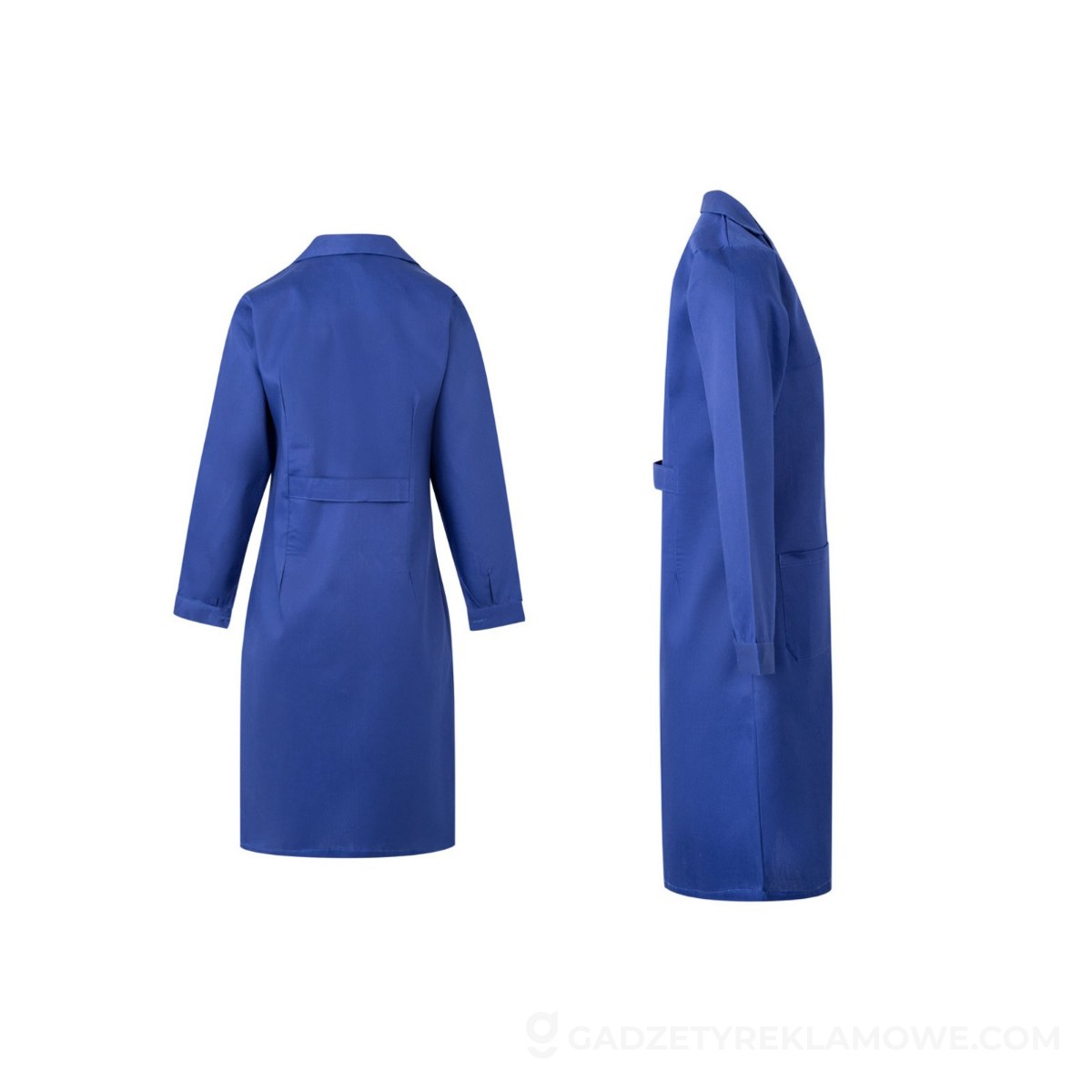 VL RAMA. Bluza z długim rękawem (175 g/m²), z bawełny o splocie diagonalnym - Szafirowa