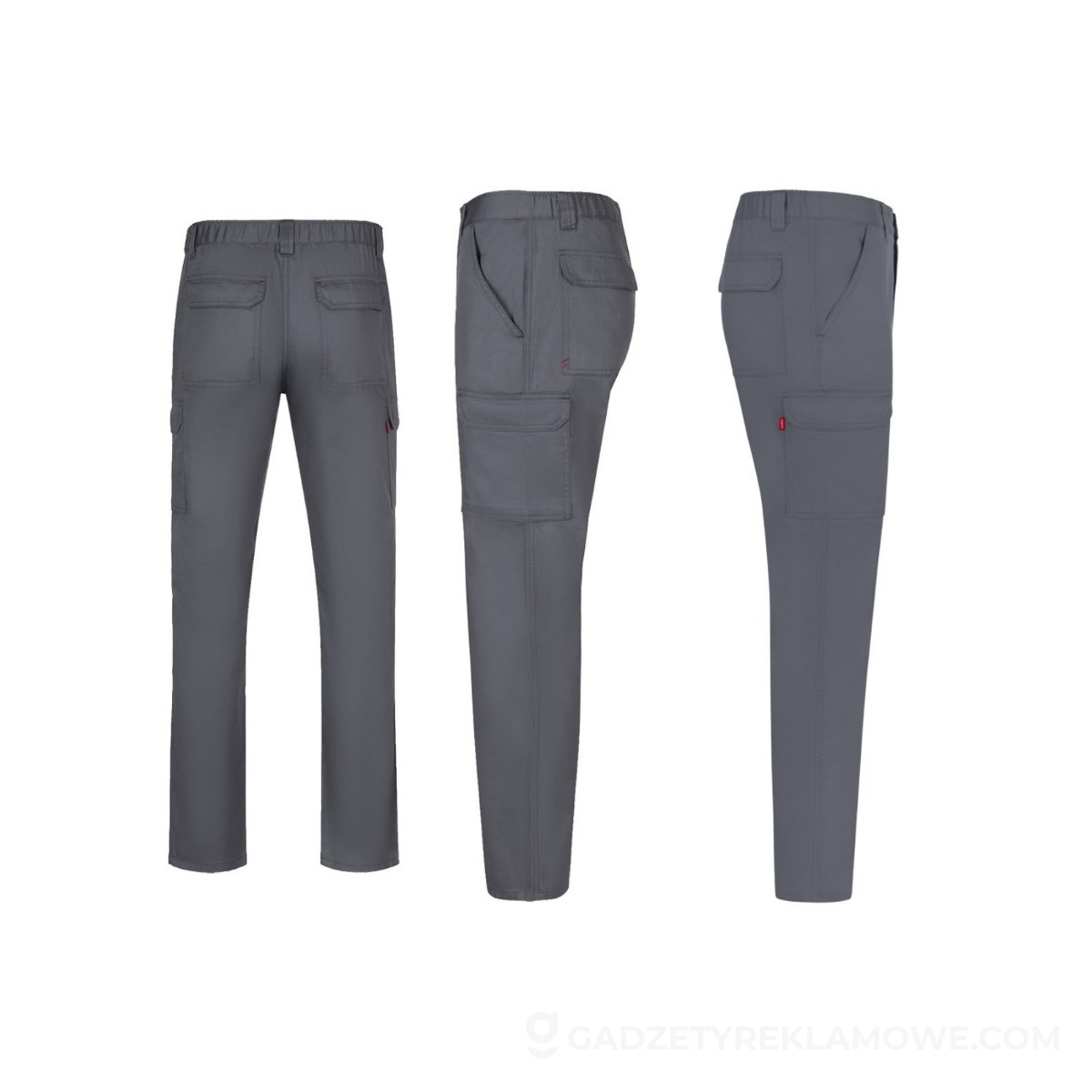 VL HERMES. Spodnie z wieloma kieszeniami (190 g/m²) - Szare