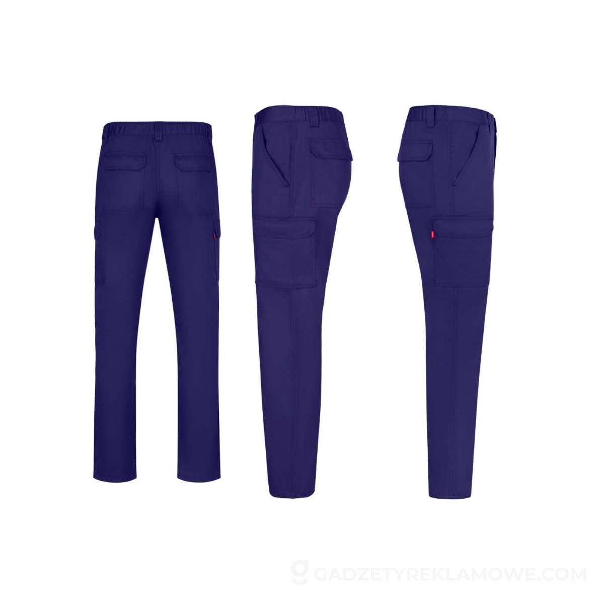 VL HERMES. Spodnie z wieloma kieszeniami (190 g/m²) - Szafirowe
