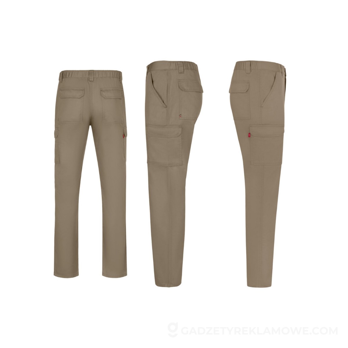 VL HERMES. Spodnie z wieloma kieszeniami (190 g/m²) - Jasny naturalny