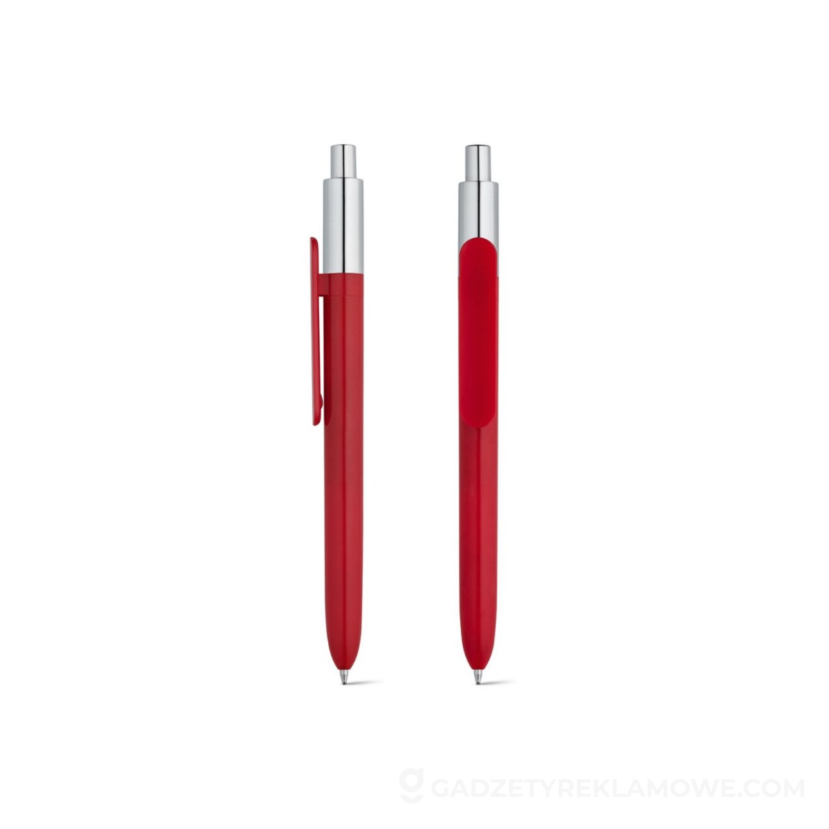 STR-81008-105-wariantu-watermark KIWU CHROME. Długopis, ABS - Czerwony