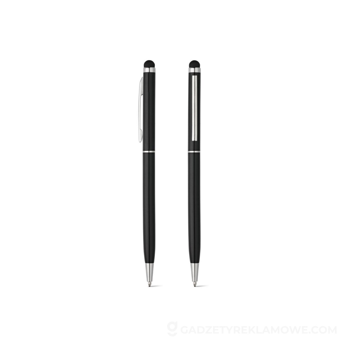 STR-81158-103-wariantu-watermark ZOE BK. Długopis z końcówką dotykową, aluminium - czarny