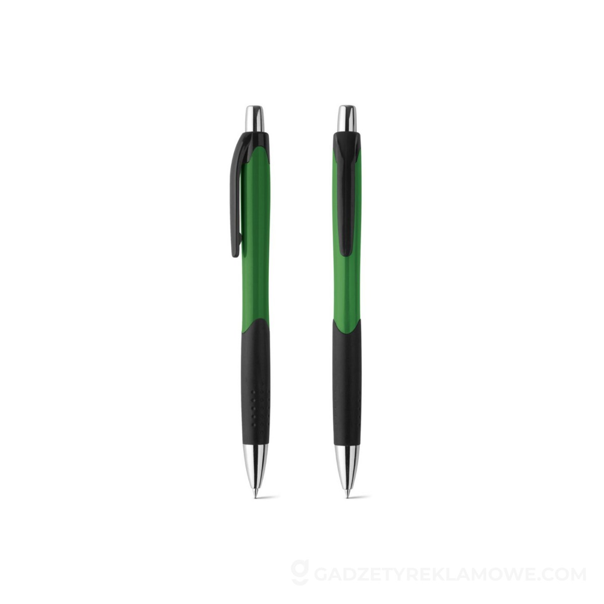STR-91256-109-wariantu-watermark CARIBE. Długopis z tworzywa ABS z klipem - zielony