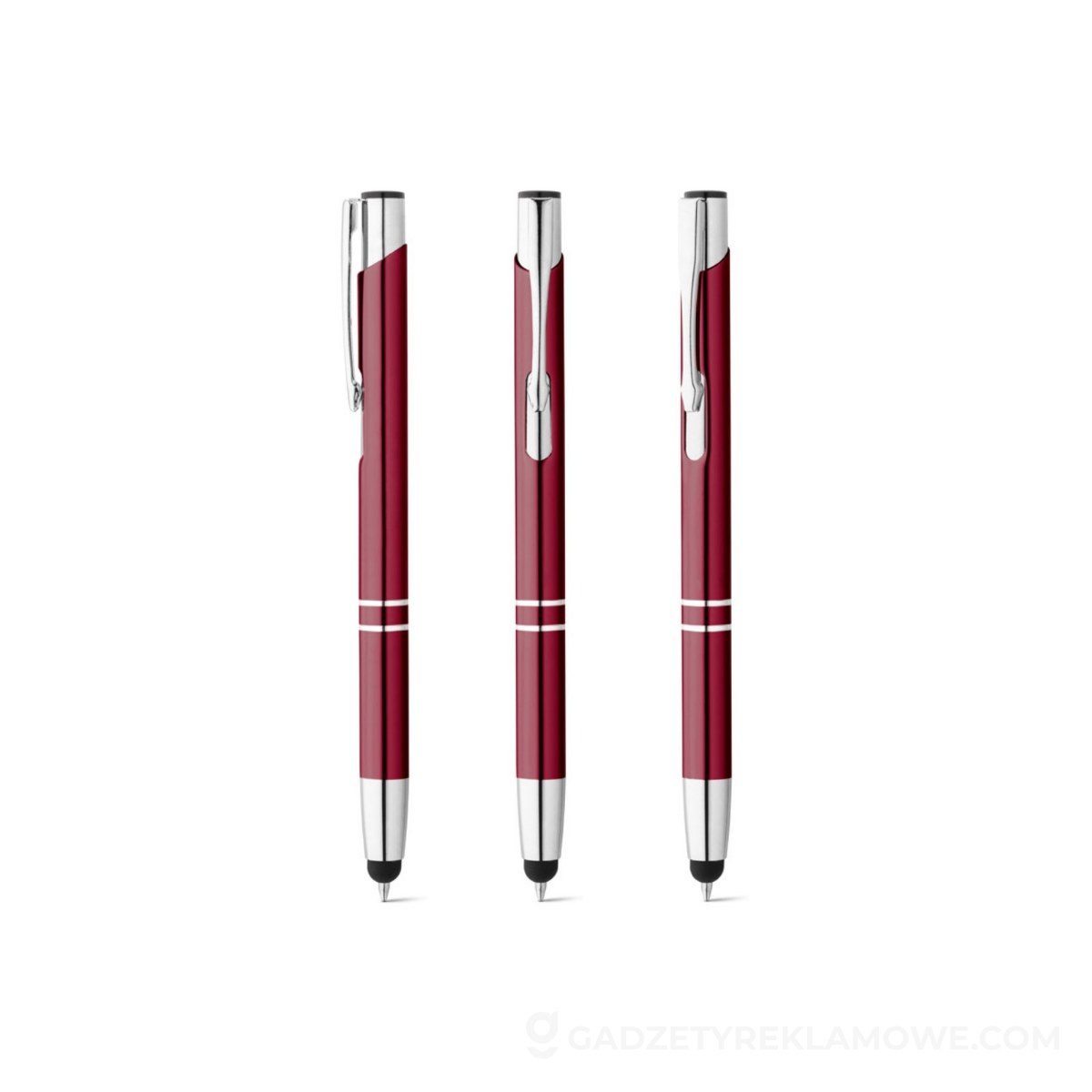 STR-91646-115-wariantu-watermark BETA TOUCH. Aluminiowy długopis - Burgund