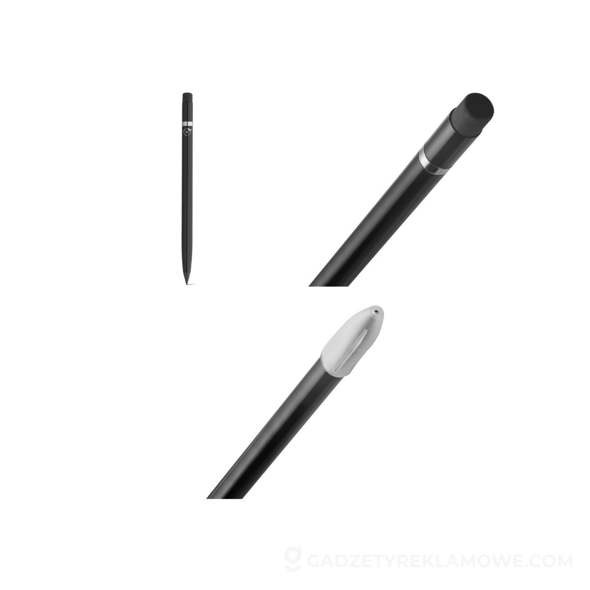 STR-91696-103-wariantu-watermark LIMITLESS. Pióro atramentowe z korpusem wykonanym w ABS pochodzącego z recyklingu korpusem (100% z rAL) - czarne