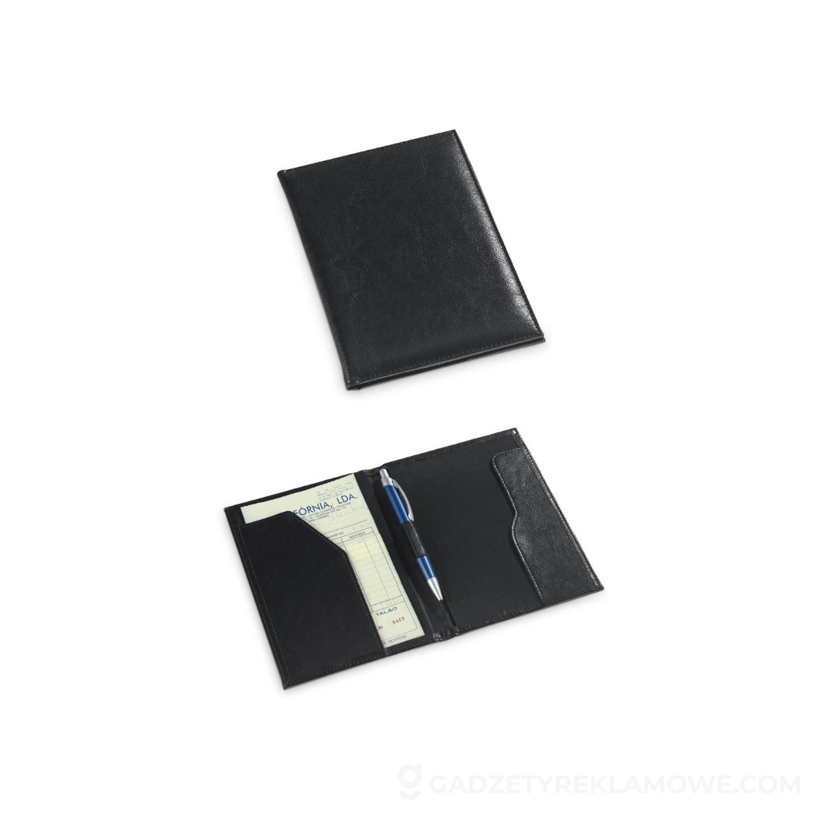 STR-92061-103-wariantu-watermark TRUFFLE. Etui na banknoty wykonane z PU - czarne