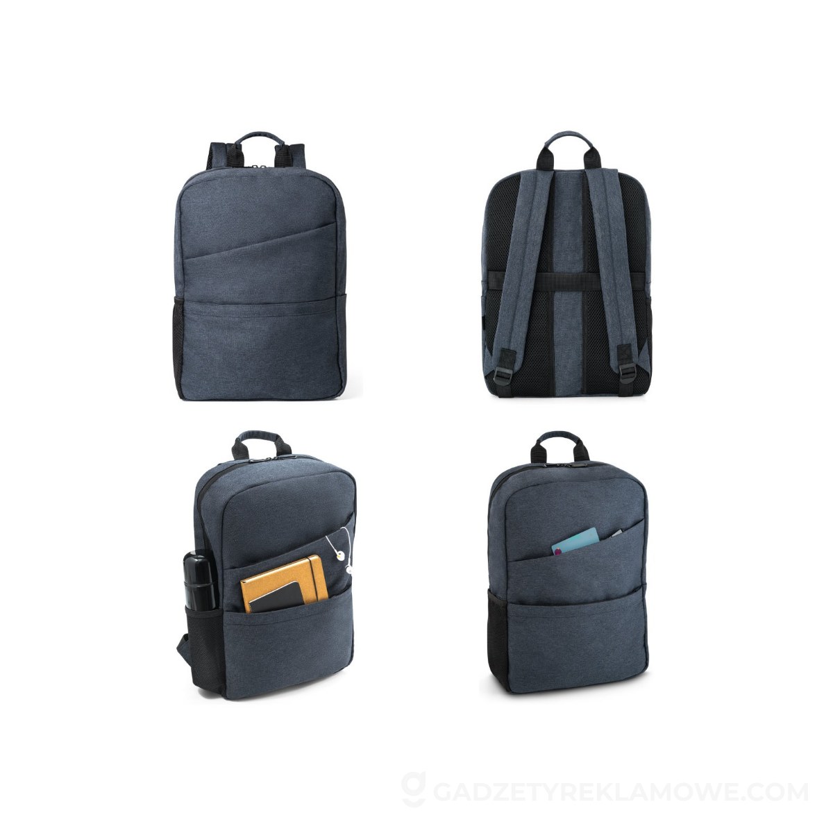 REPURPOSE BACKPACK. Plecak na laptopa 15.6'' z 600D poliester z recyklingu - Granatowy