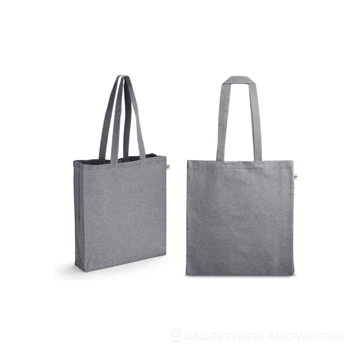 STR-92082-133-wariantu-watermark MARACAY. Torba zawierająca bawełnę pochodzącą z recyklingu (70%) z poliestru (30% rPET) (140 g/m²) - Ciemna szara