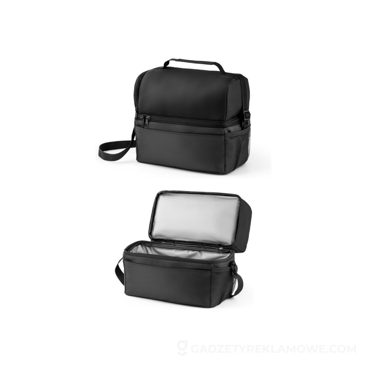 STR-92097-103-wariantu-watermark ZIPPERS COOLER. Torba chłodząca 7L z żakardu 300D i 840D - Czarna