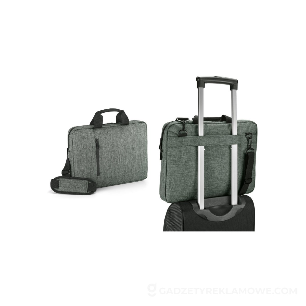 STR-92171-113-wariantu-watermark SHADES LAPTOP. Torba na laptopa do 14'' z 600D - Szara