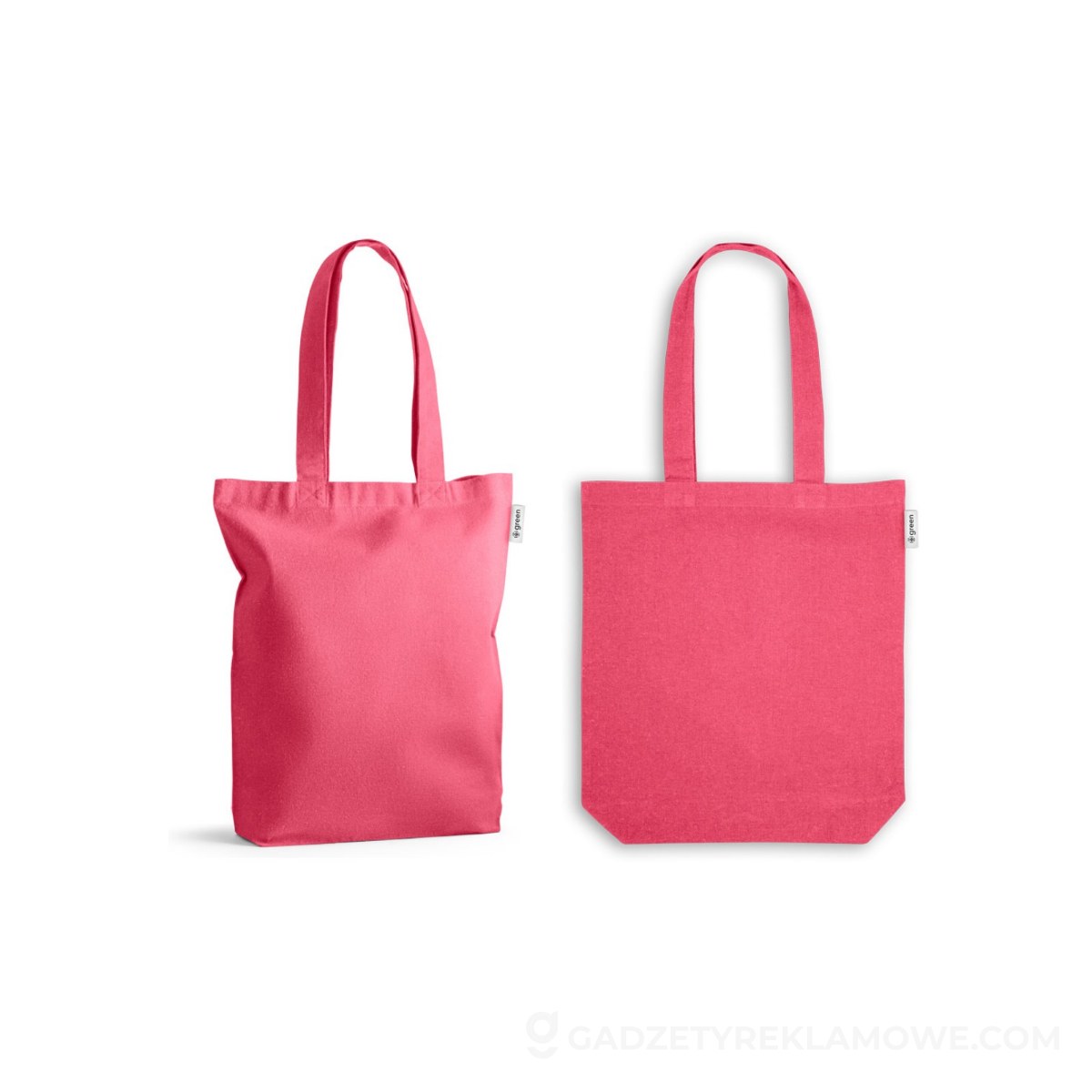 MERIDA. Torba z bawełny (50%), bawełny z recyklingu (30%) i poliester (20% rPET) (220 g/ m²) - Różowa