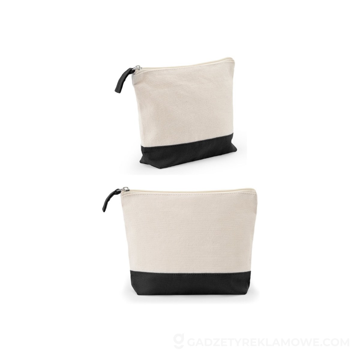 Kosmetyczka z 100% bawełny (320 g/m²) w dwóch kolorach Daphne - Czarna