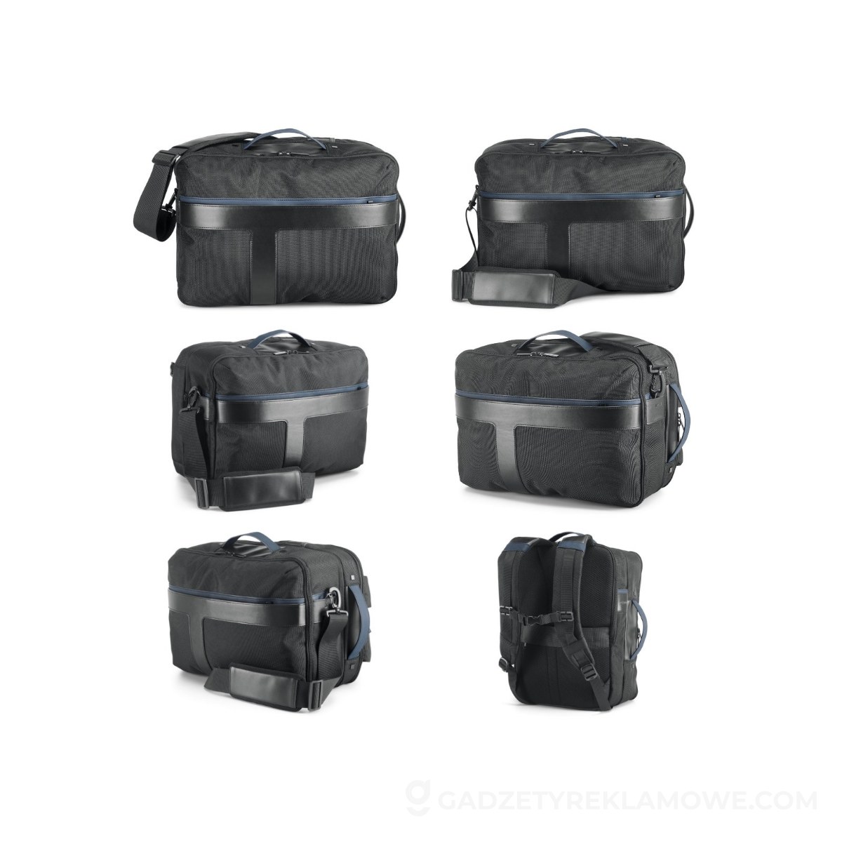 STR-92682-104-wariantu-watermark DYNAMIC BACKPACK I. Plecak 2 w 1 na laptopa 15.6'' z materiału 1680D - granatowy