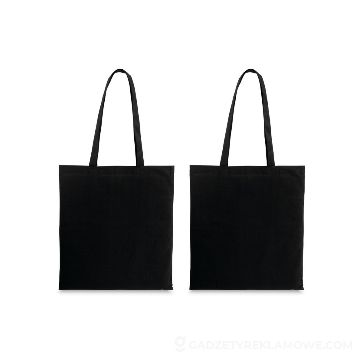 WHARF. Torba, 100% bawełna (100 g/m²) - Czarna