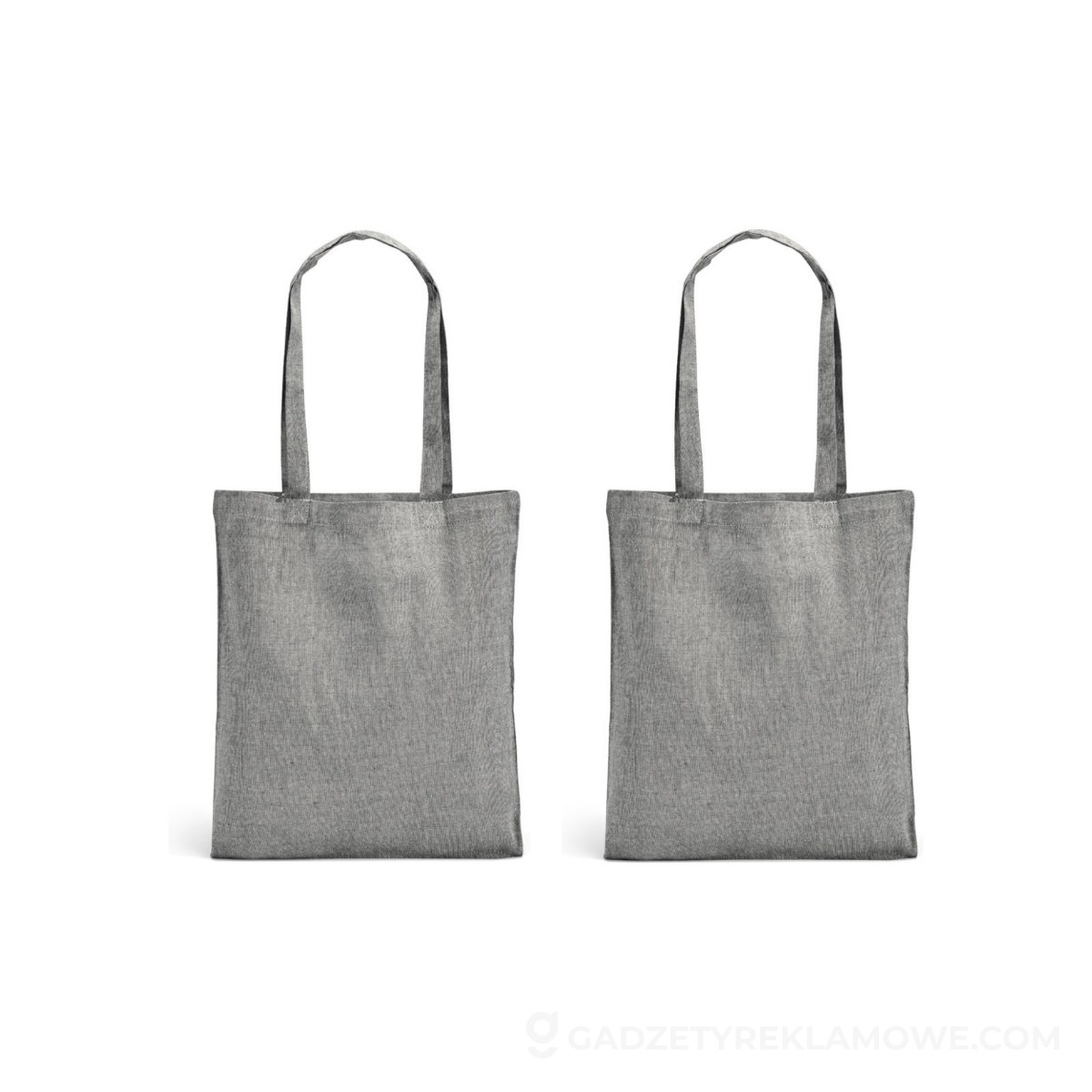 RYNEK. Torba zawierająca bawełnę pochodzącą (70% rPET), poliester z recyklingu (30%) (140 g/m²) - Czarna