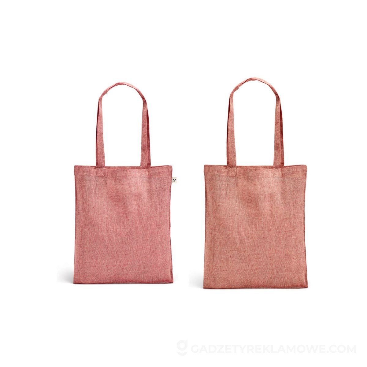 STR-92920-105-wariantu-watermark RYNEK. Torba zawierająca bawełnę pochodzącą (70% rPET), poliester z recyklingu (30%) (140 g/m²) - Czerwona