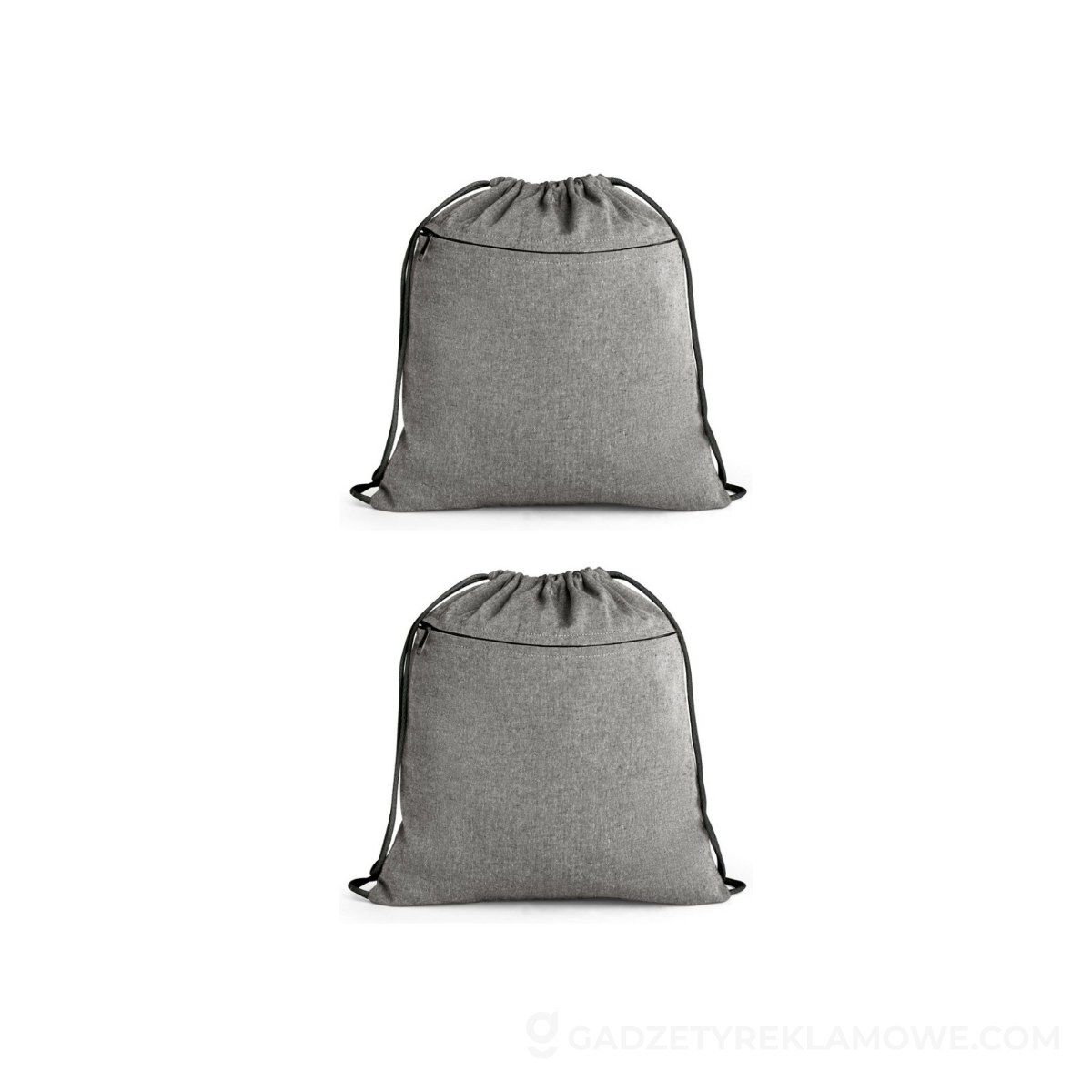 CHANCERY. Torba z recyklingowanej bawełny (70%), poliestru (30% rPET) (140 g/m²) - Czarna