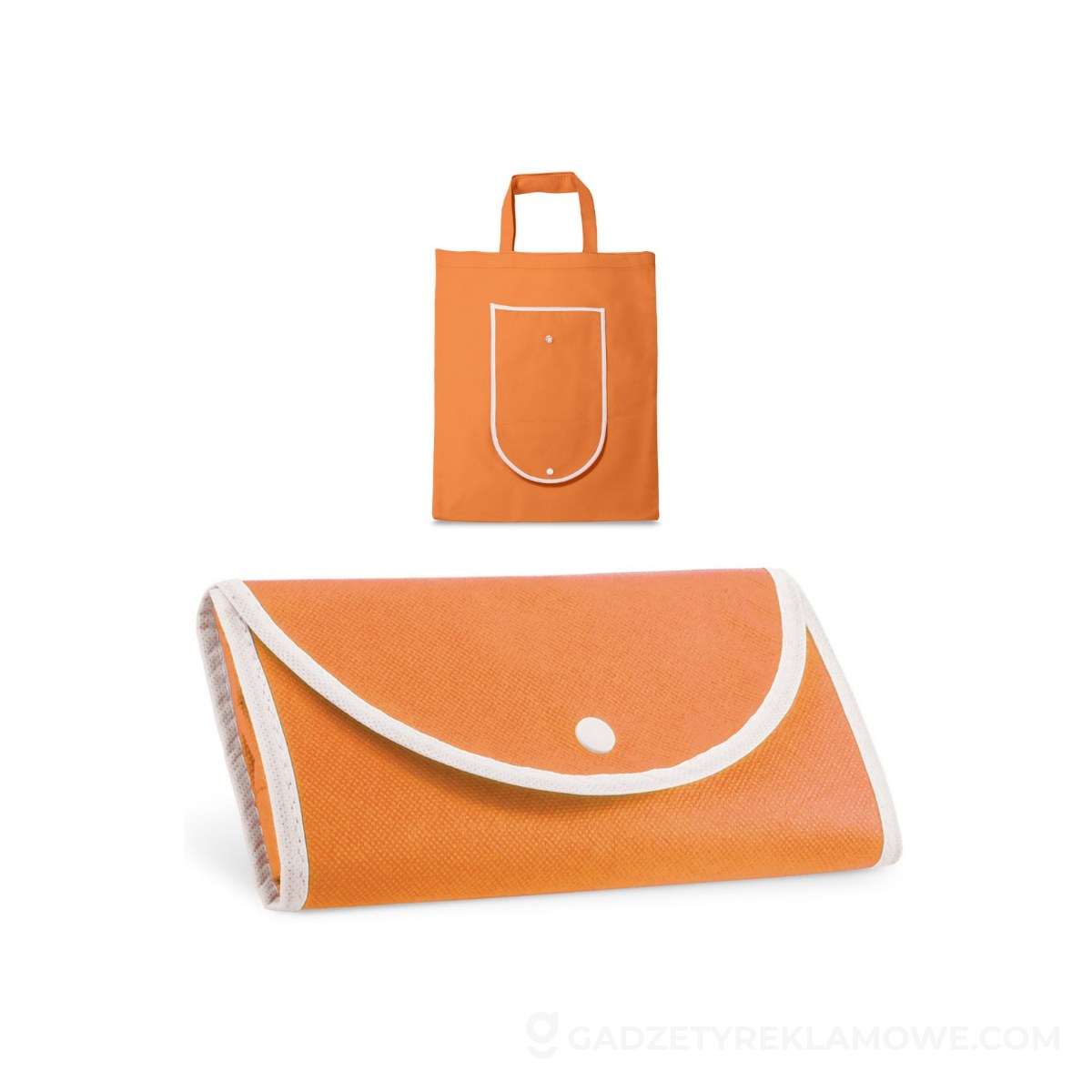ARLON. Składana torba z non-woven (80 g/m²) - Pomarańczowa