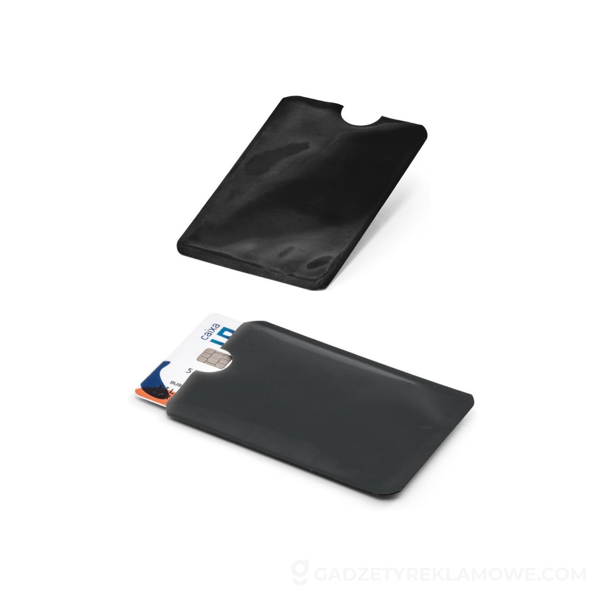MEITNER. Aluminiowe etui na karty z blokadą RFID - Czarne
