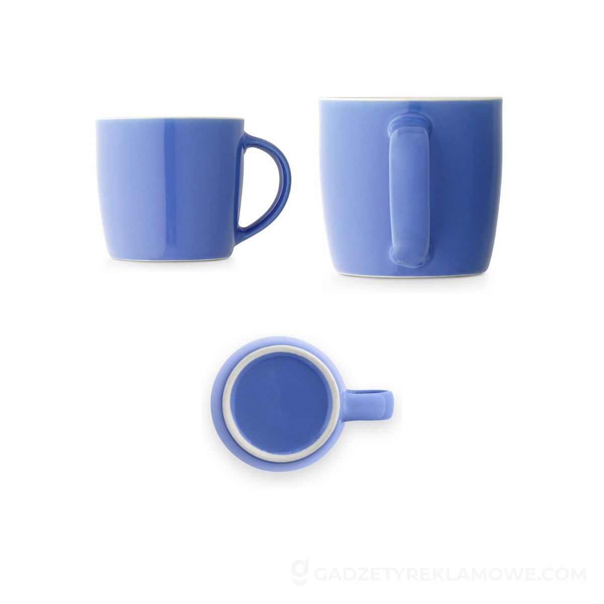 Kubek ceramiczny Comander 370 mL - błękitny
