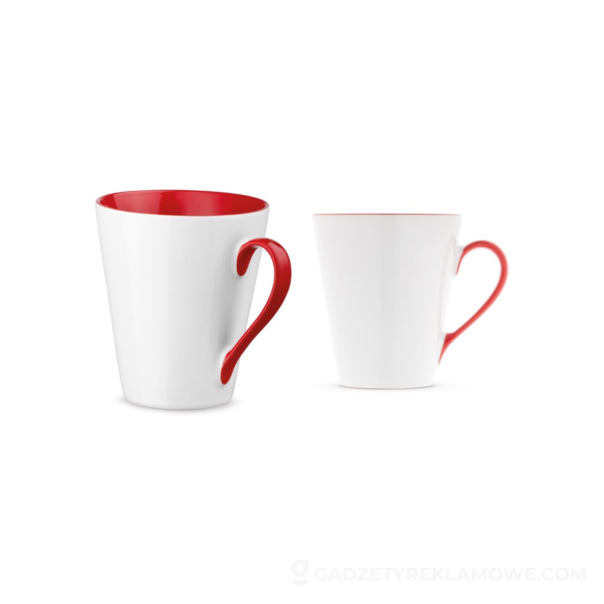 Kubek ceramiczny Colby 320 ml - Czerwony