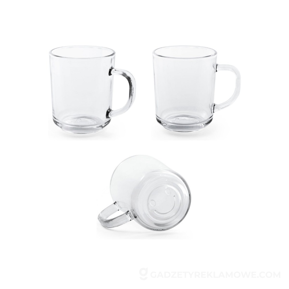 SOFFY. Szklany kubek 230 mL - transparentny