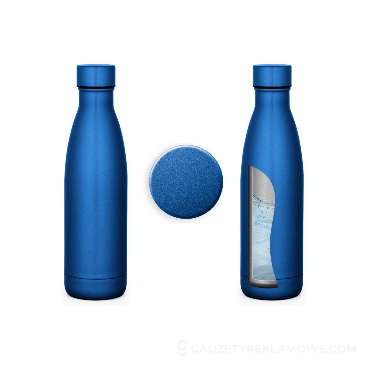 BUFFON. Termos ze stali nierdzewnej o pojemności 500 ml - szafirowy