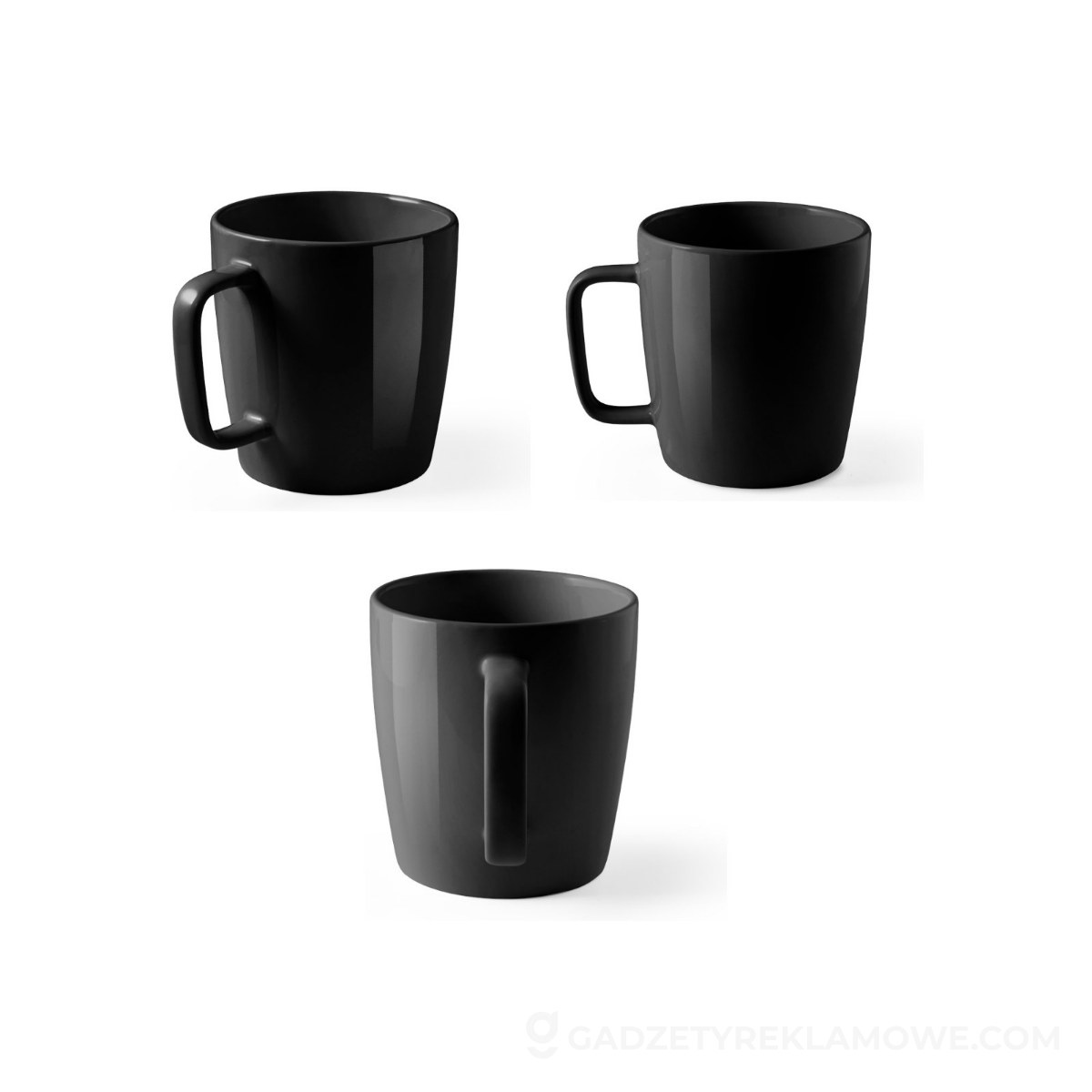 Kubek ceramiczny Dhoni 450 ml - Czarny
