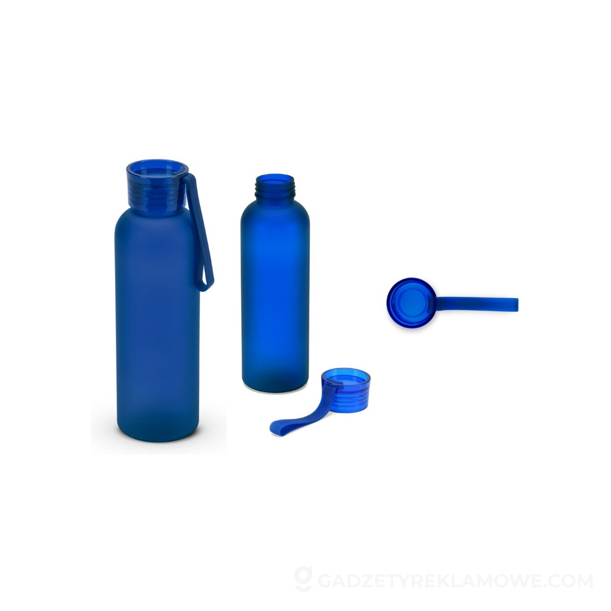 RIO rPET. Butelka rPET z matowym wykończeniem 600 ml - Granatowa