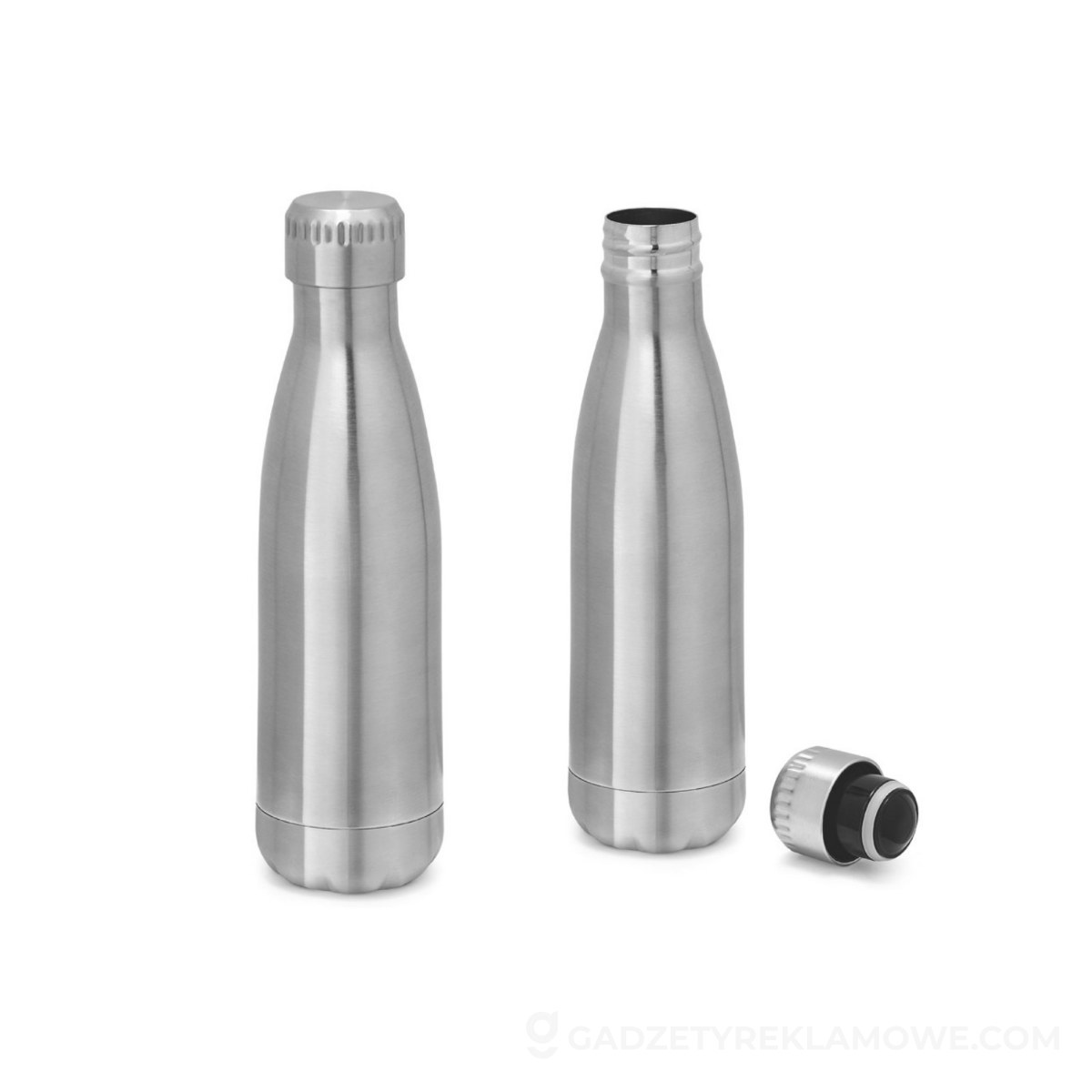 Butelka ze stali nierdzewnej Show 510 ml - Satynowa srebrna