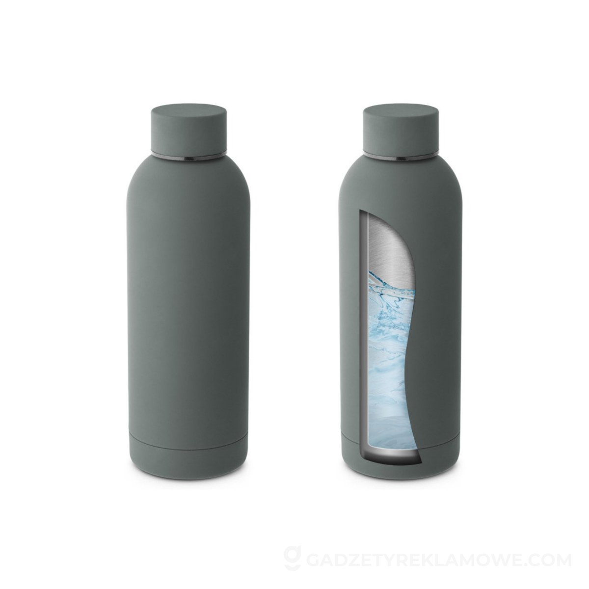 ODIN. Butelka ze stali nierdzewnej 550 mL - Ciemnoszara