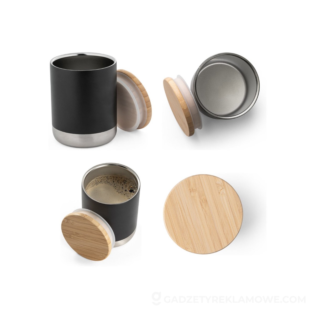 STR-94661-103-wariantu-watermark Kubek Norre Tumbler ze stali nierdzewnej 370 ml - Czarny