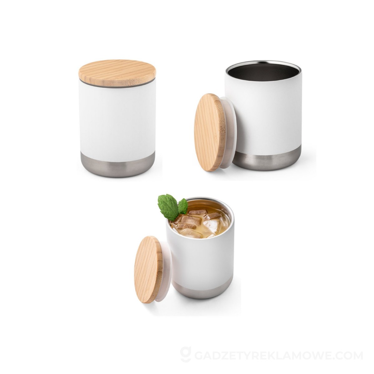 Kubek Norre Tumbler ze stali nierdzewnej 370 ml - Biały