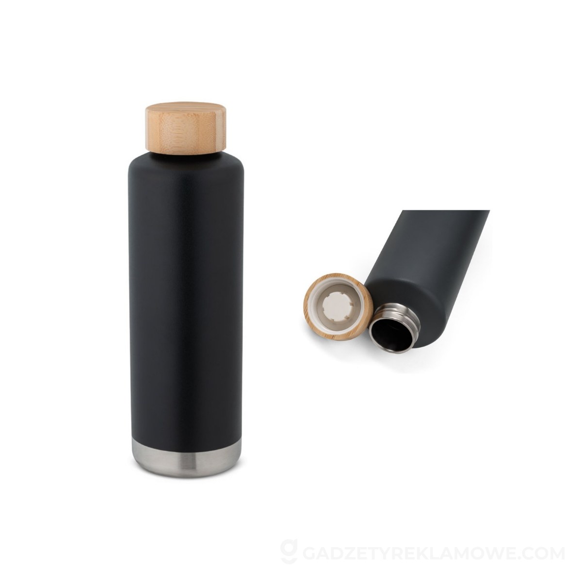 Termos Norre Bottle ze stali nierdzewnej 640 mL - Czarny
