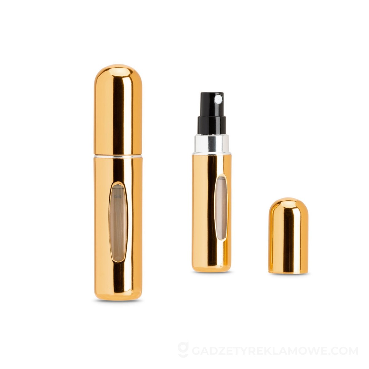 LINDEN. Aluminiowy atomizer do perfum z możliwością łatwego napełniania - miedziany