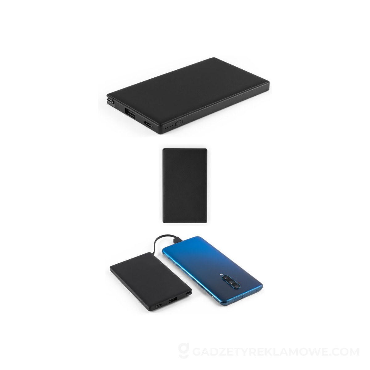 STR-97163-103-wariantu-watermark Powerbank Wigner 4000 mAh z kablem USB-C - Czarny